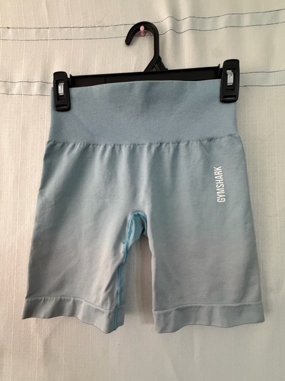 Gymshark Blue Ombre Seamless Biker Shorts Women’s Washed Gradient (A554)